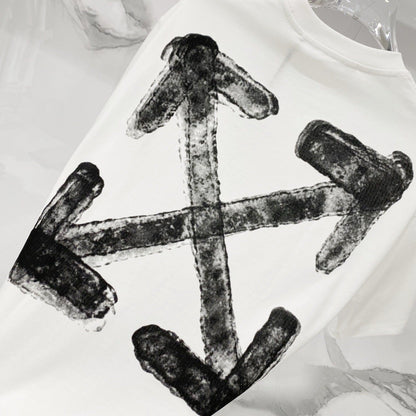 OFF-Whlte Arrow logo print T-shirt#92