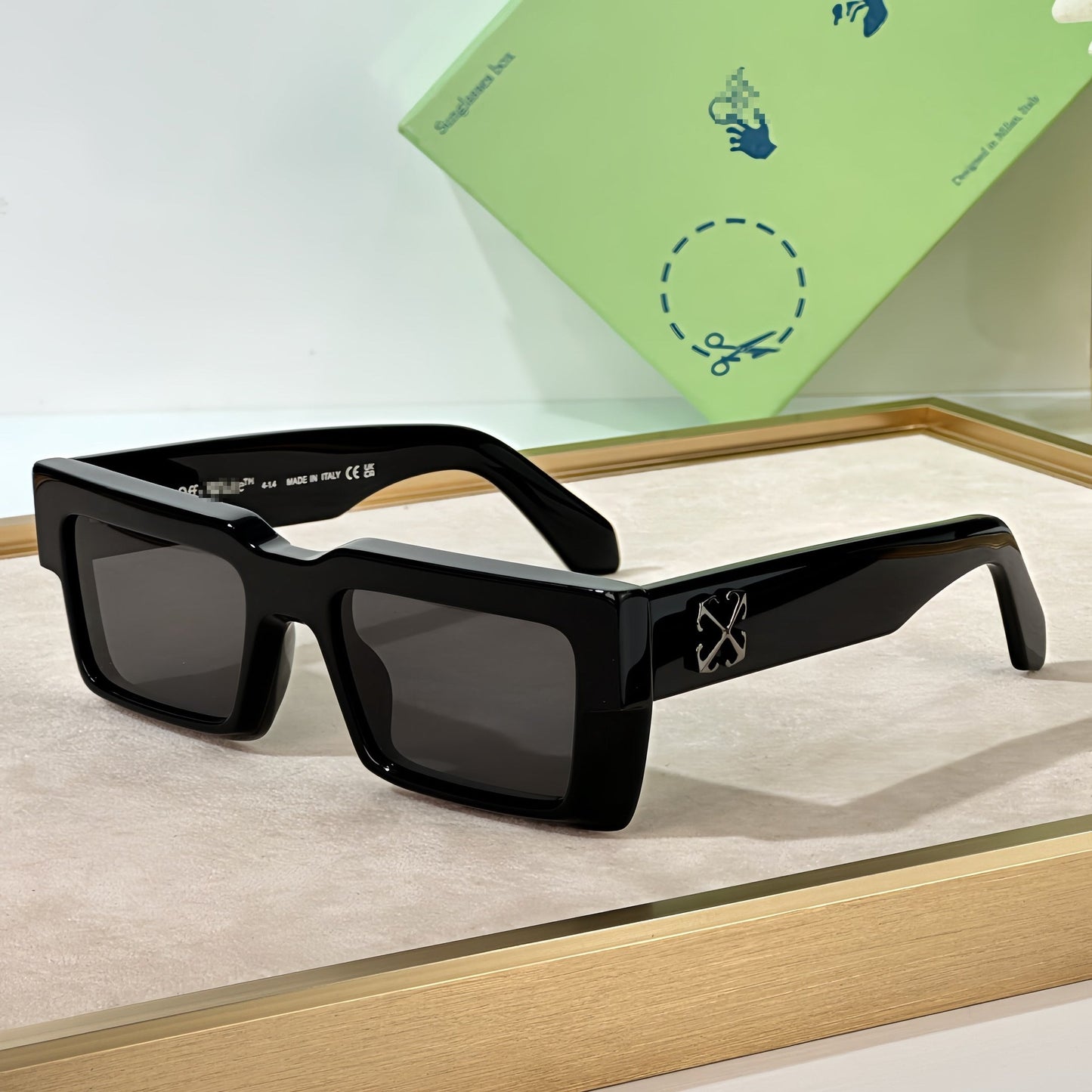 OFF-Whlte Arrow logo sunglasses #014