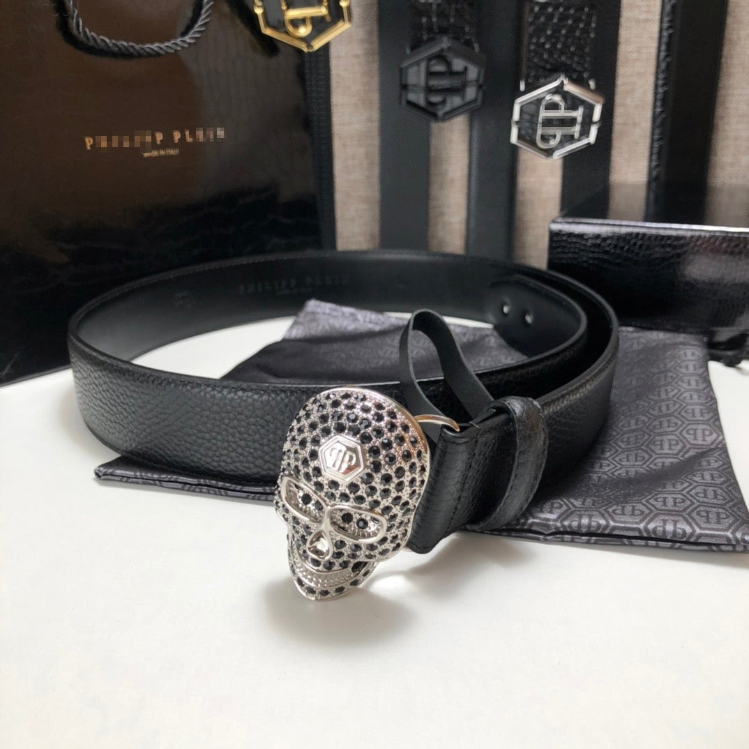 PP Leather Skull Belt#8