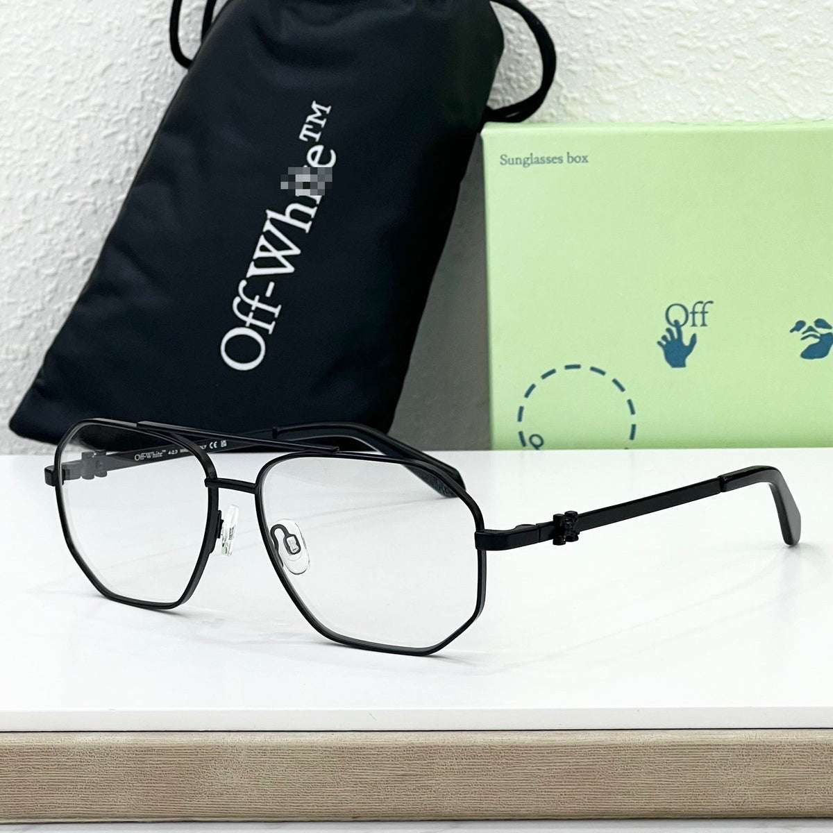 OFF-Whlte Arrow logo sunglasses#044