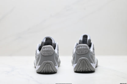 Adidas Herren Indoor-Trainingsschuhe Grau Weiß