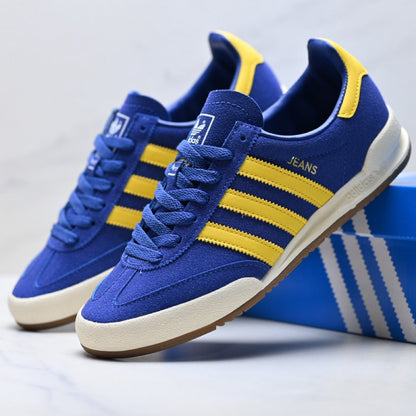 Adidas Jeans Classic Suede Sneakers – Blue Yellow Casual Lifestyle Shoes