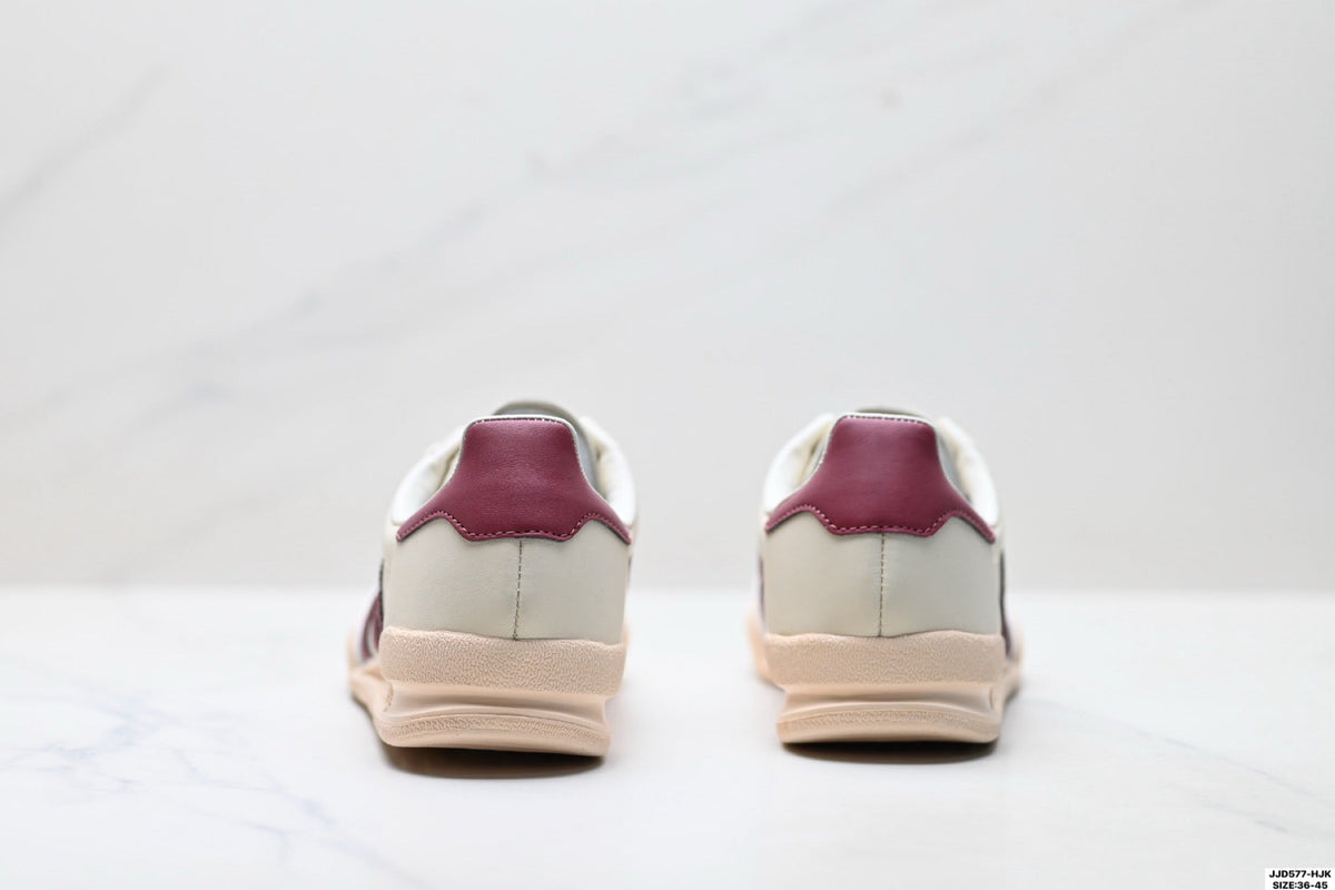 Adidas Jeans Off White Burgundy Sneakers – Classic Retro Lifestyle Shoes