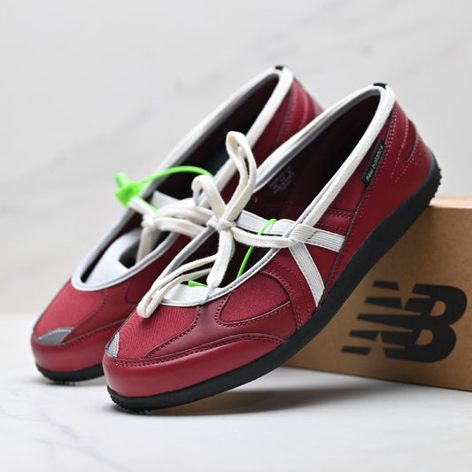 New Balance Flat Breeze Mary Jane Shoes - Burgundy