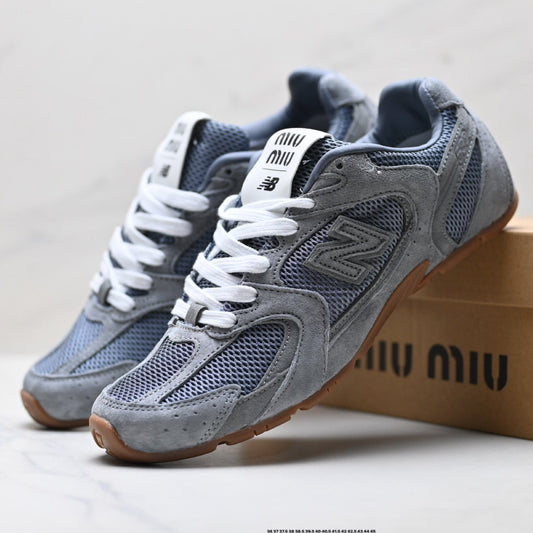 Miu Miu x New Balance 530 SL Retro Sneakers – Grey Gum