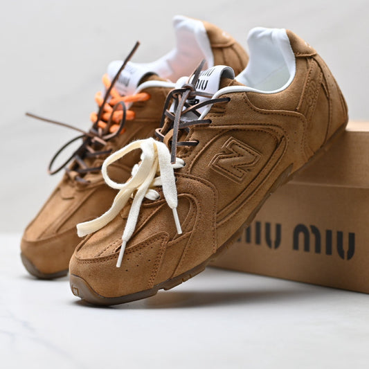 Miu Miu x New Balance 530 SL Retro Sneakers – Caramel Brown