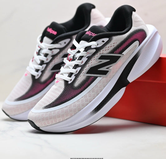 New Balance Ellipse v1 Running Shoes – White Pink Black