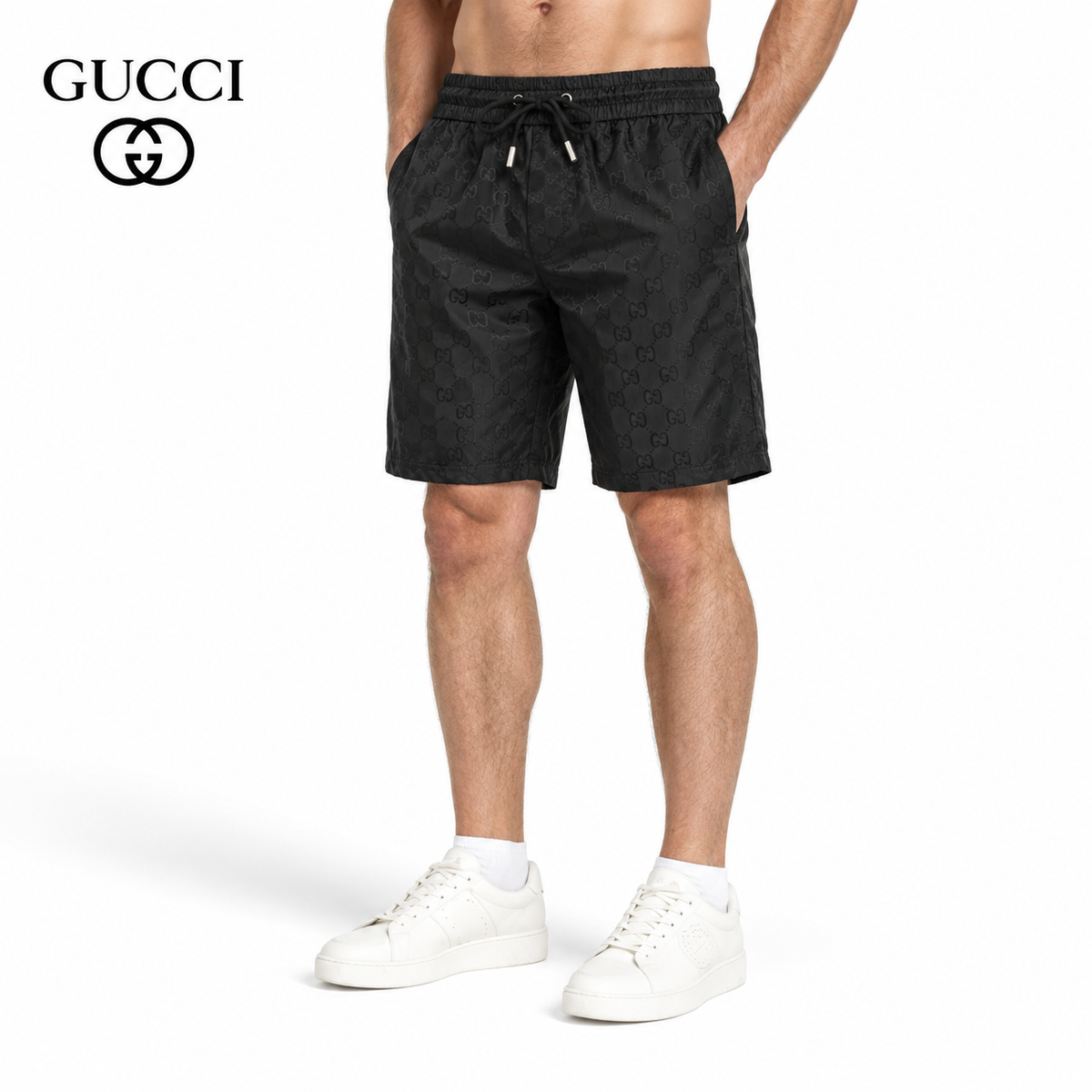 Gucci GG Supreme Jacquard Jogger Pants – Web Stripe Detail