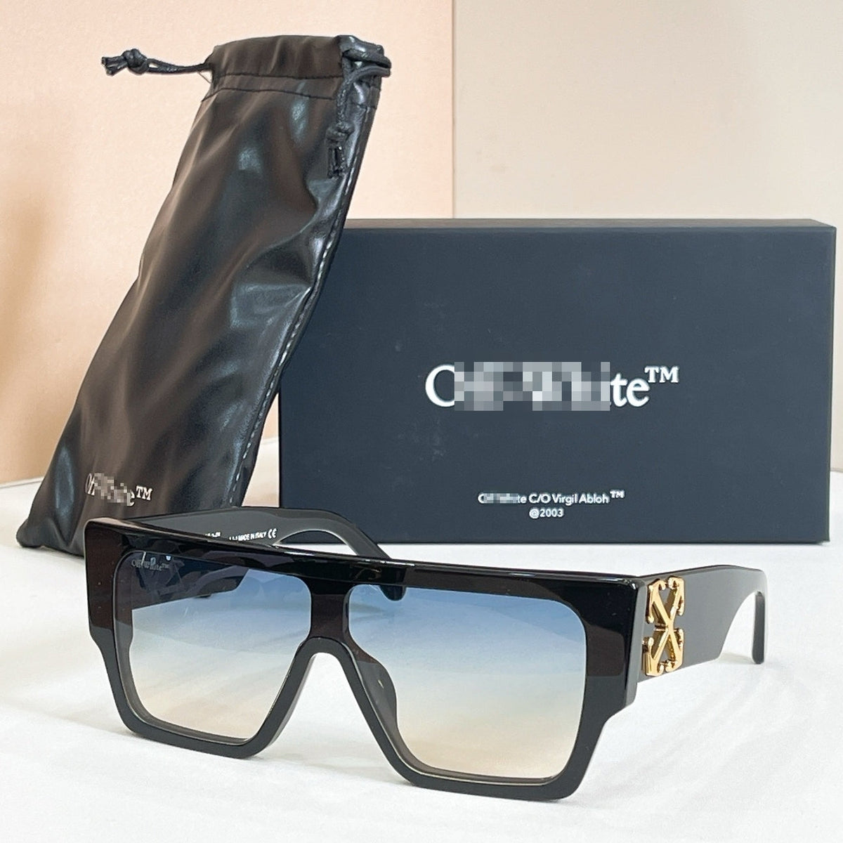 OFF-Whlte Arrow logo sunglasses #011