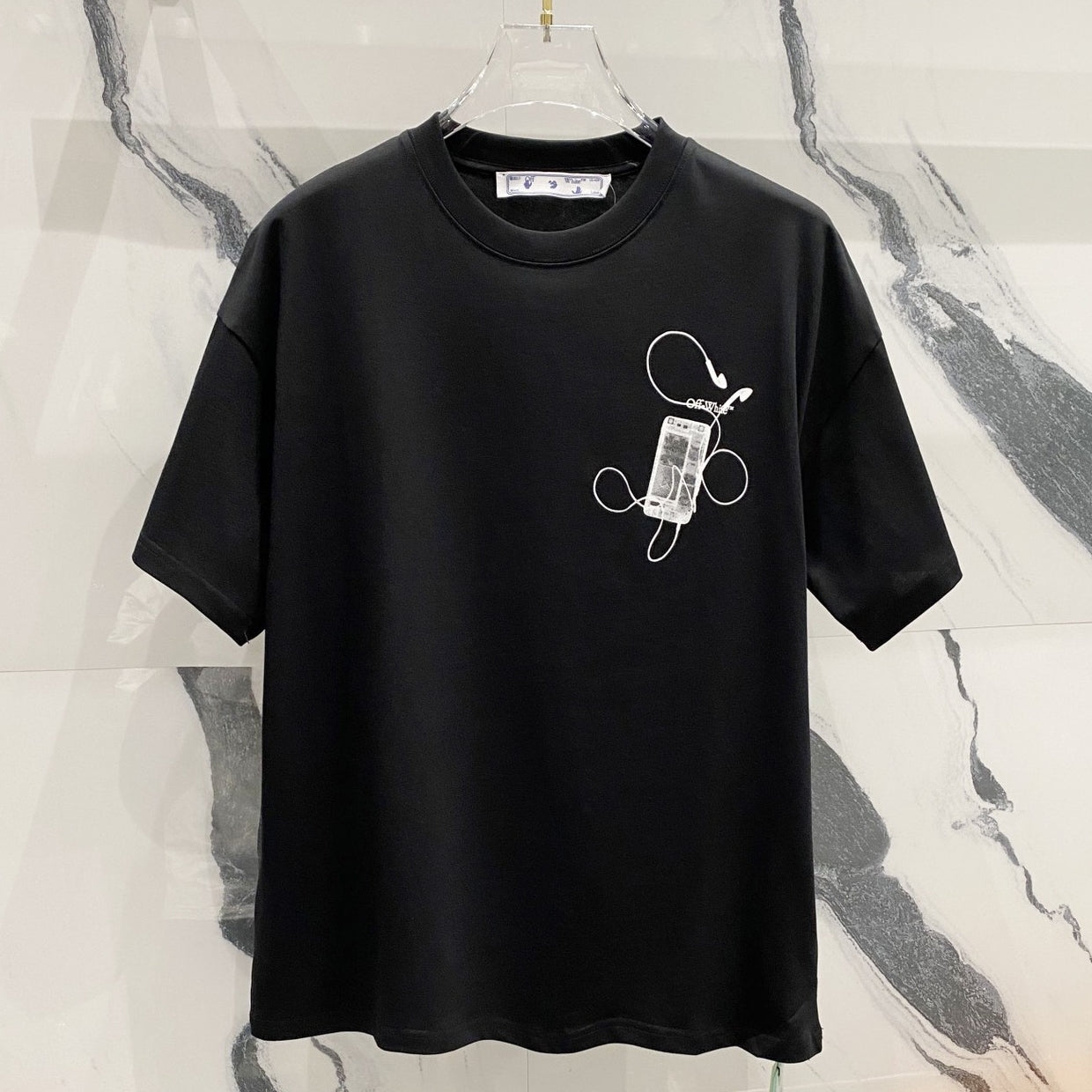 OFF-Whlte Arrow Logo Cotton T-shirt#1050