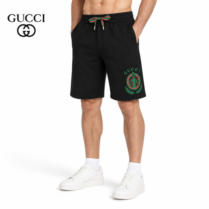 Gucci Crest Embroidered Drawstring Shorts