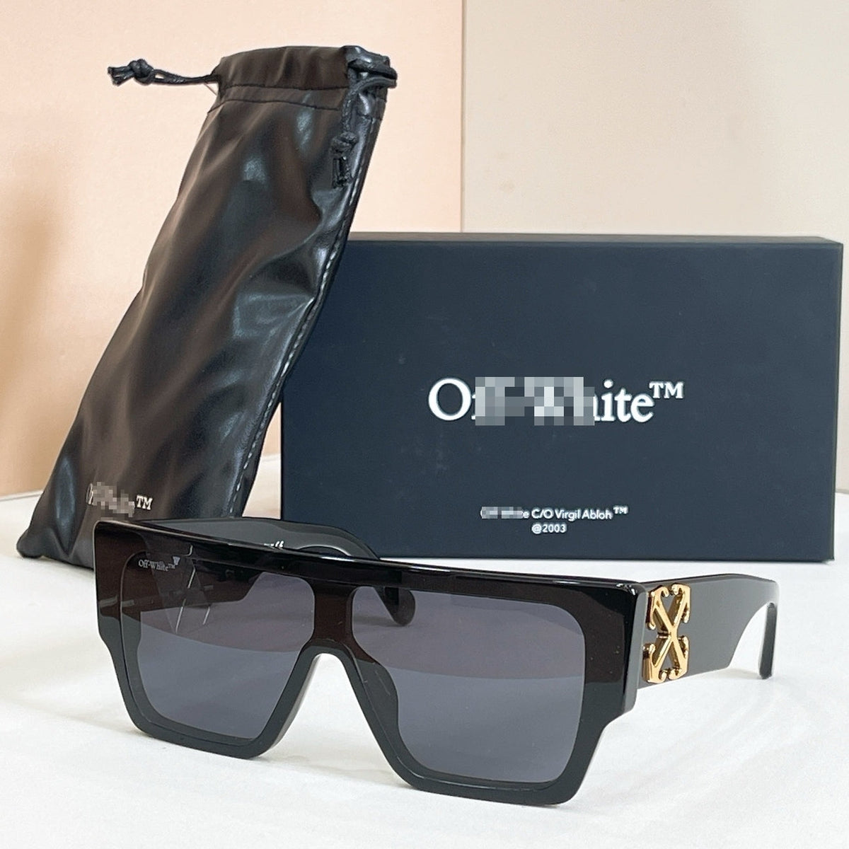 OFF-Whlte Arrow logo sunglasses #011