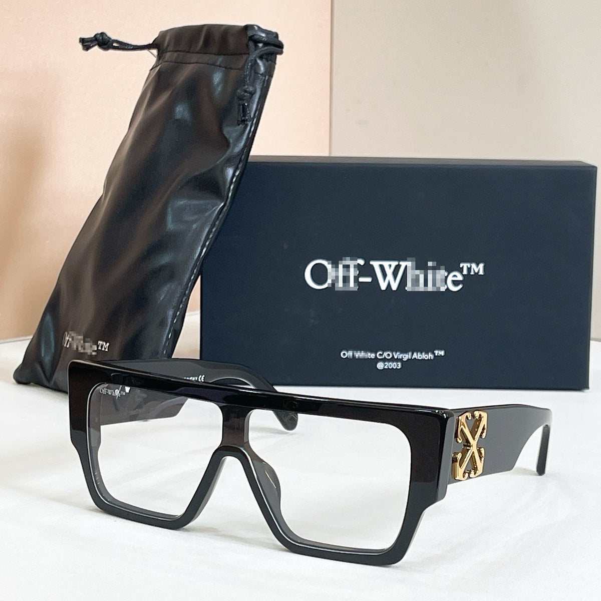 OFF-Whlte Arrow logo sunglasses #011