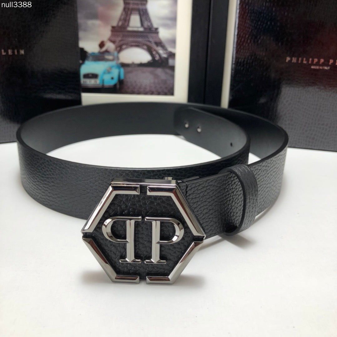 PP Leather Logo Belt#3