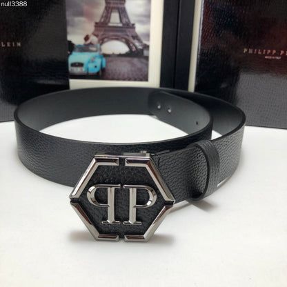 PP Leather Logo Belt#3
