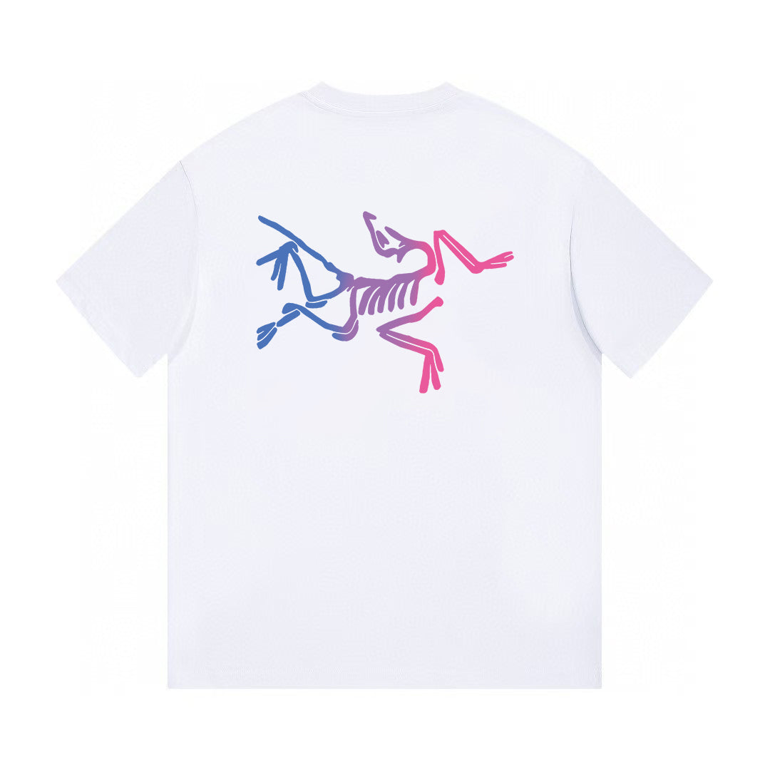 Gradient Skeleton Graphic Oversized T-Shirt – Premium Streetwear Cotton Tee