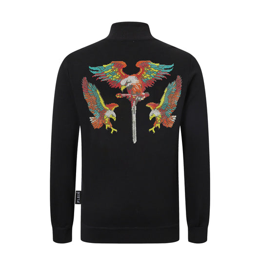 PP Stand collar sweatshirt jacket #11