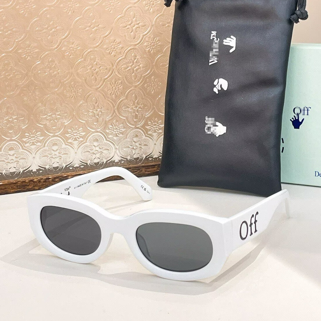 OFF-Whlte Arrow logo sunglasses #013