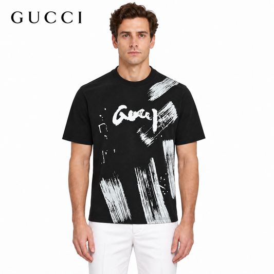 Gucci Brushstroke Graffiti T-Shirt