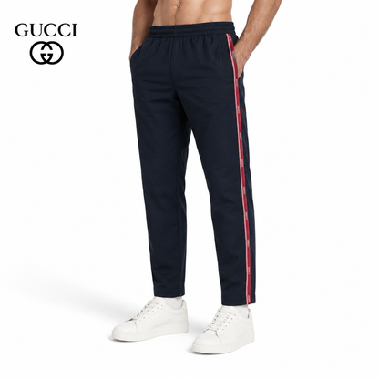 Gucci Wide-Leg Trousers with Signature Web Stripe