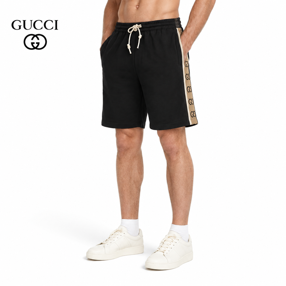 Gucci GG Interlocking Logo Tape Shorts