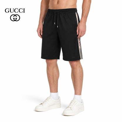 Gucci Logo Stripe Athletic Shorts