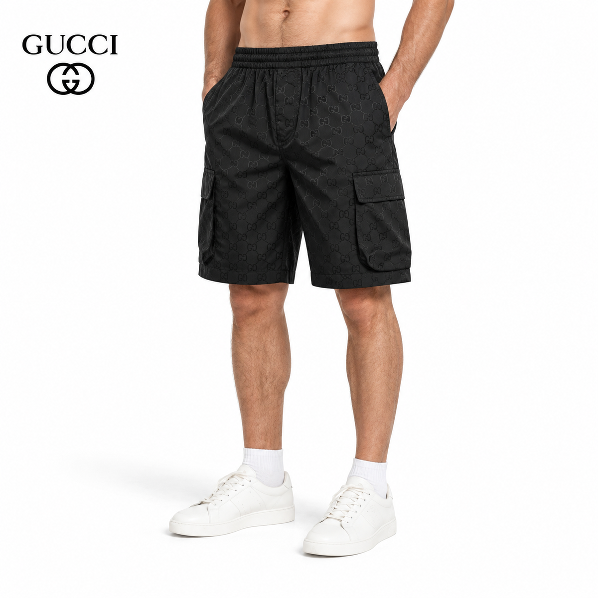 Gucci GG Monogram Cargo Shorts