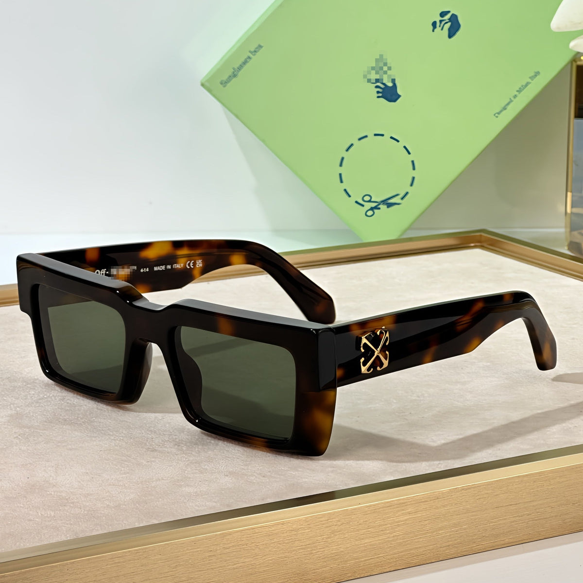 OFF-Whlte Arrow logo sunglasses #014
