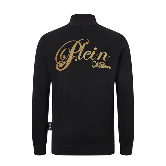 PP Stand collar sweatshirt jacket #5