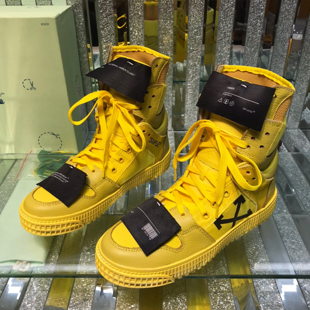 OFF-Whlte Arrow logo high-top sneakers#33