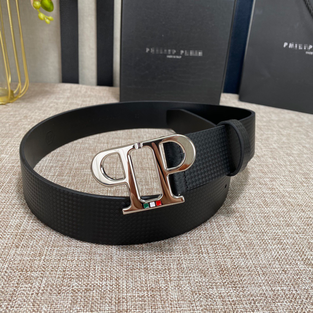 PP Leather Logo Belt#10