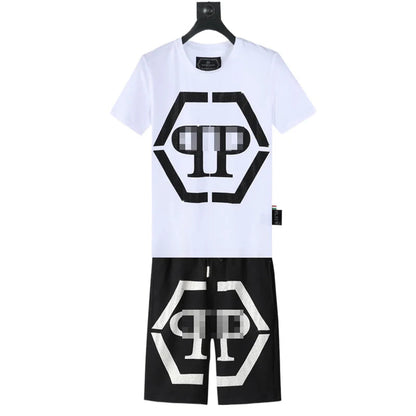 PP new letter diamond men's suit