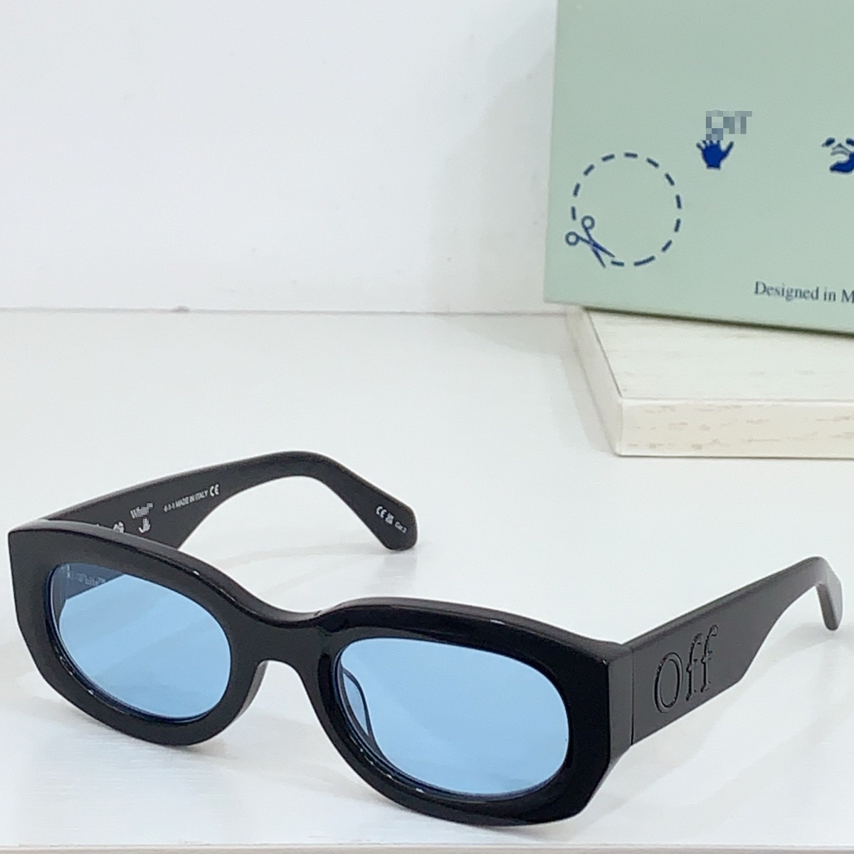 OFF-Whlte Arrow logo sunglasses#14E