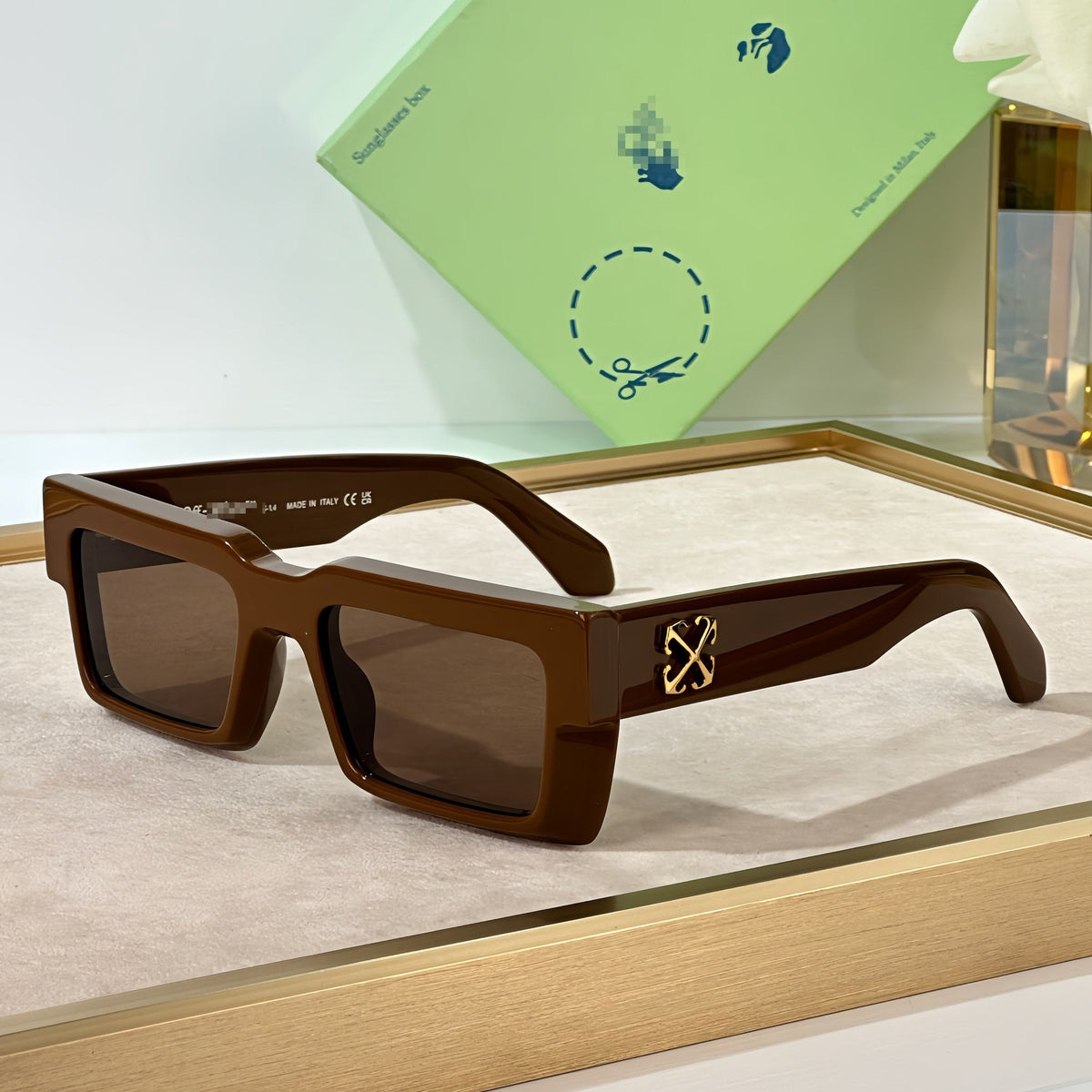 OFF-Whlte Arrow logo sunglasses #014