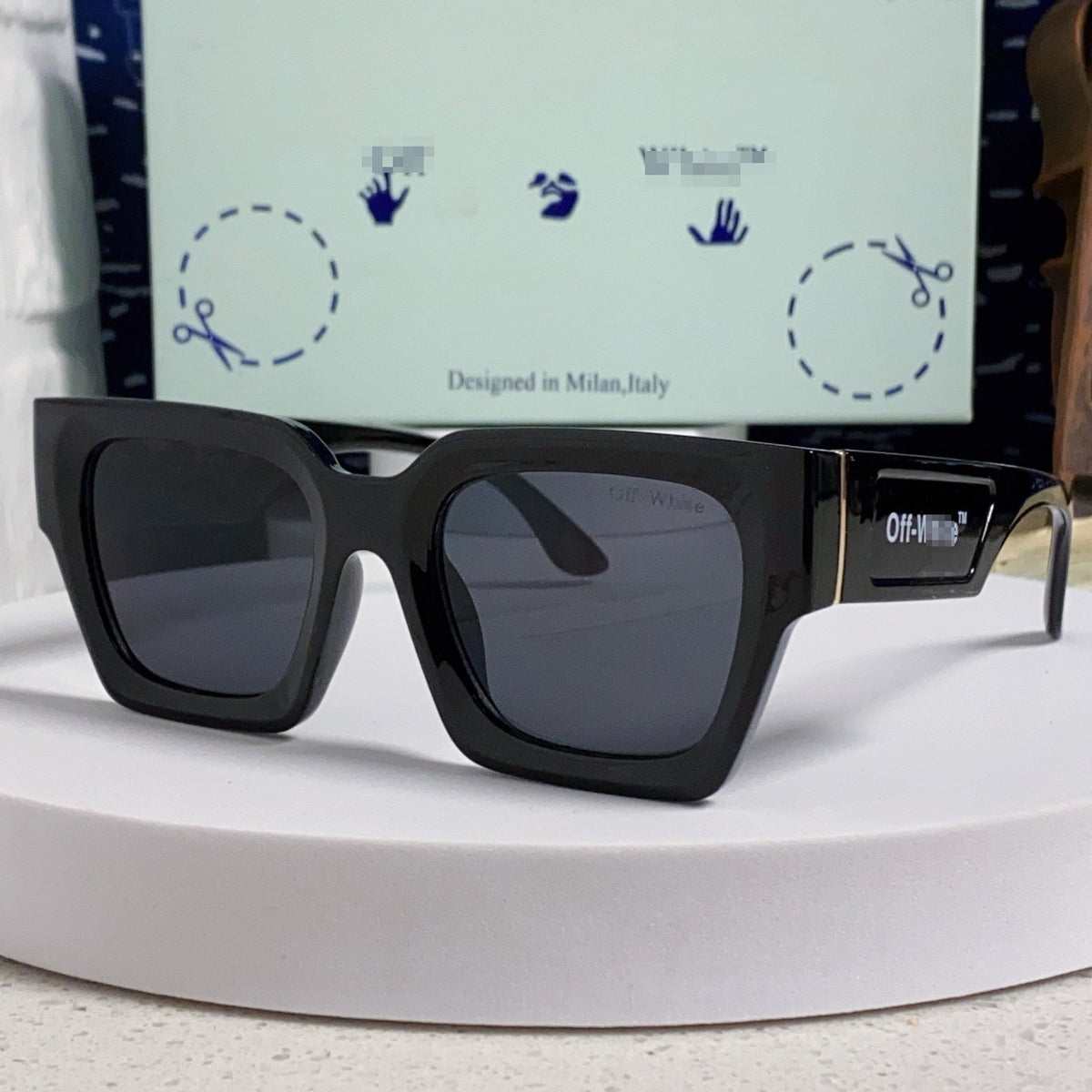 OFF-Whlte Arrow logo sunglasses#005