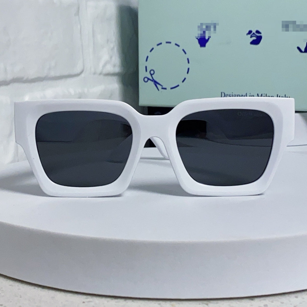 OFF-Whlte Arrow logo sunglasses#005