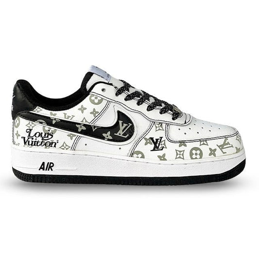Louis Vuitton x Nike Air Force 1 Monogram Black Edition (Custom)