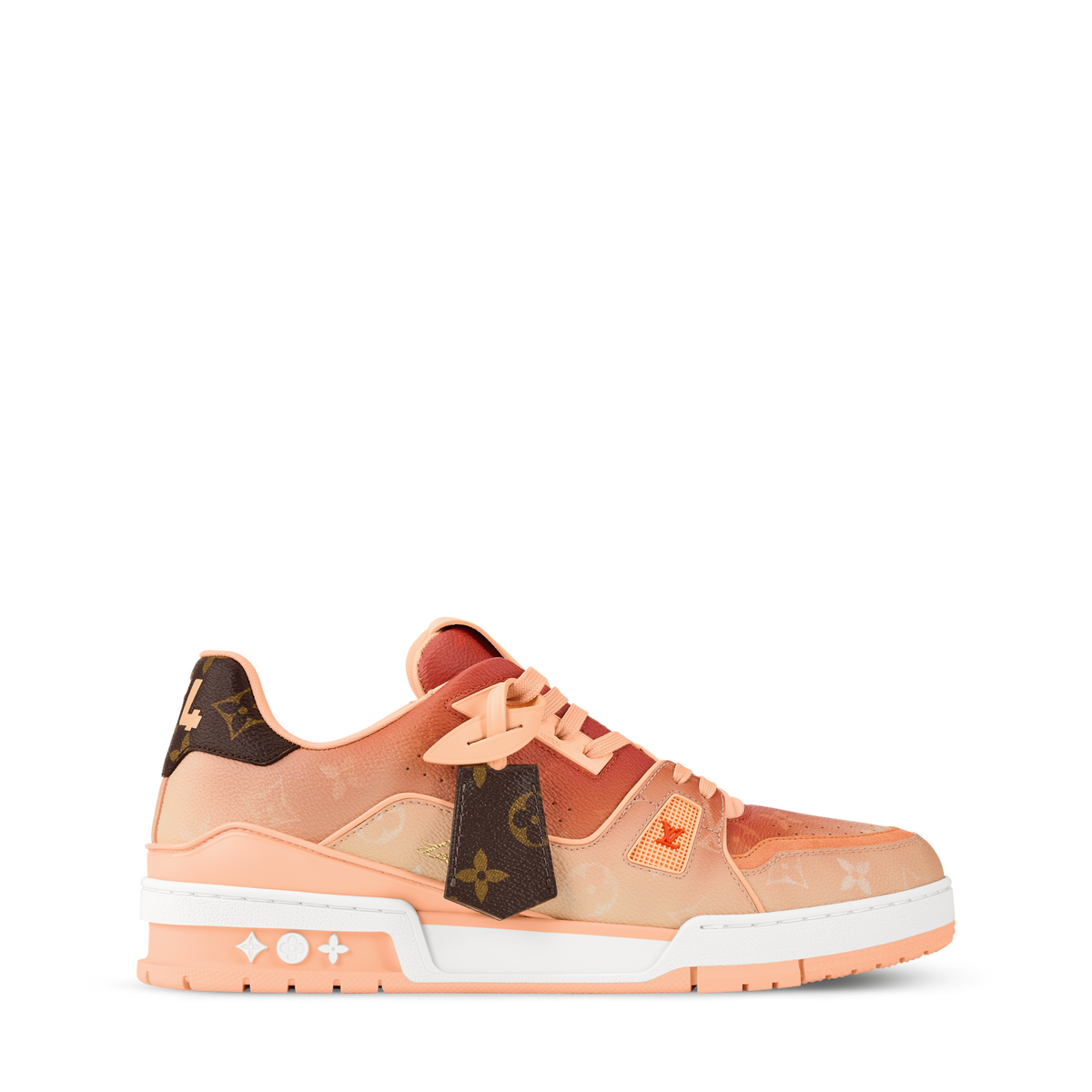 LV Trainer Sneaker Monogram-printed canvas Orange