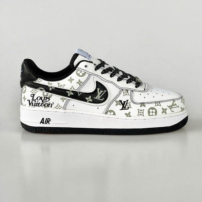Louis Vuitton x Nike Air Force 1 Monogram Black Edition (Custom)