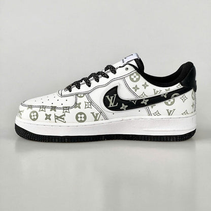Louis Vuitton x Nike Air Force 1 Monogram Black Edition (Custom)