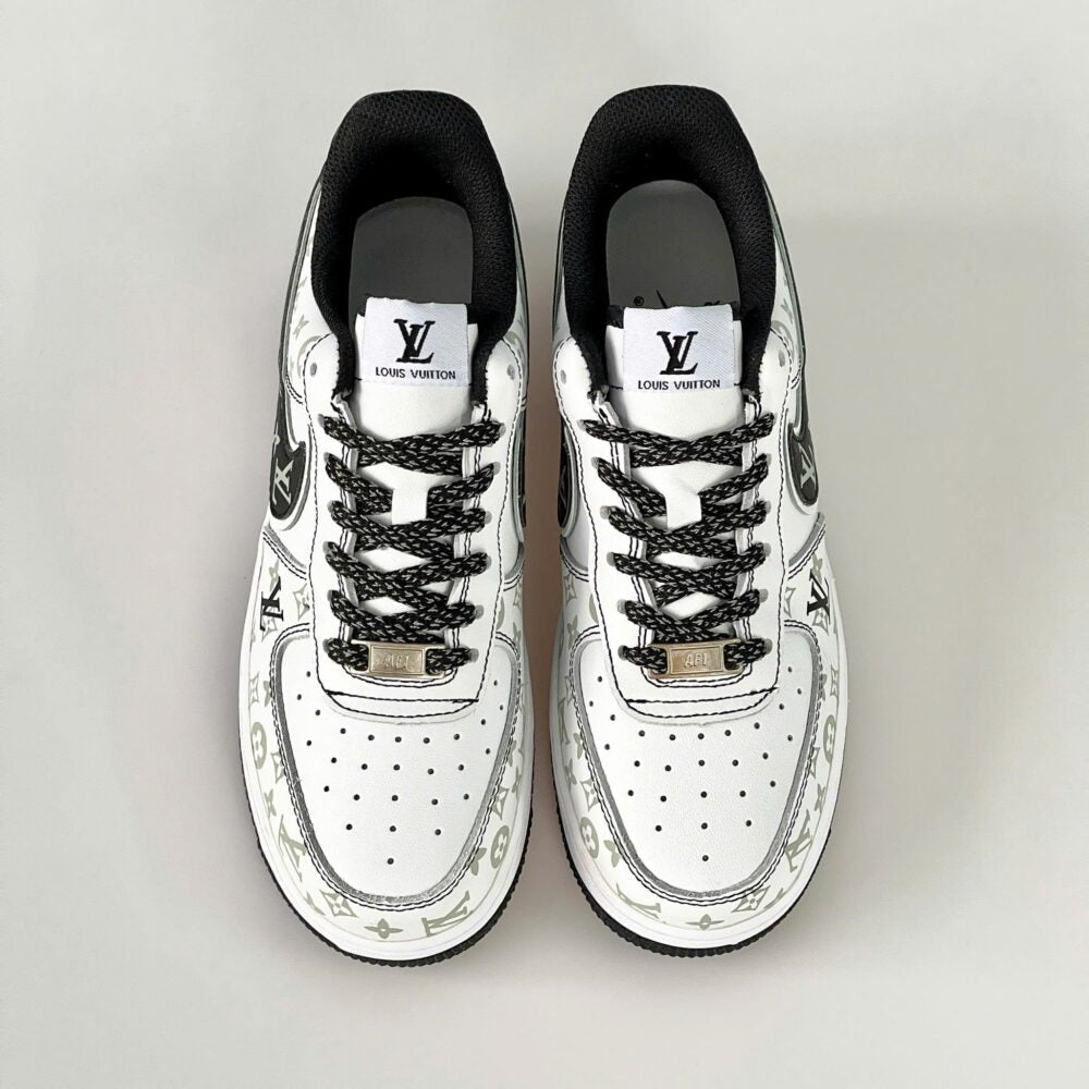 Louis Vuitton x Nike Air Force 1 Monogram Black Edition (Custom)