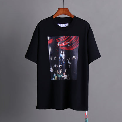 OFF-Whlte Arrow logo print T-shirt#90