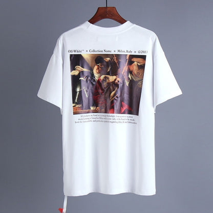 OFF-Whlte Arrow logo print T-shirt#89