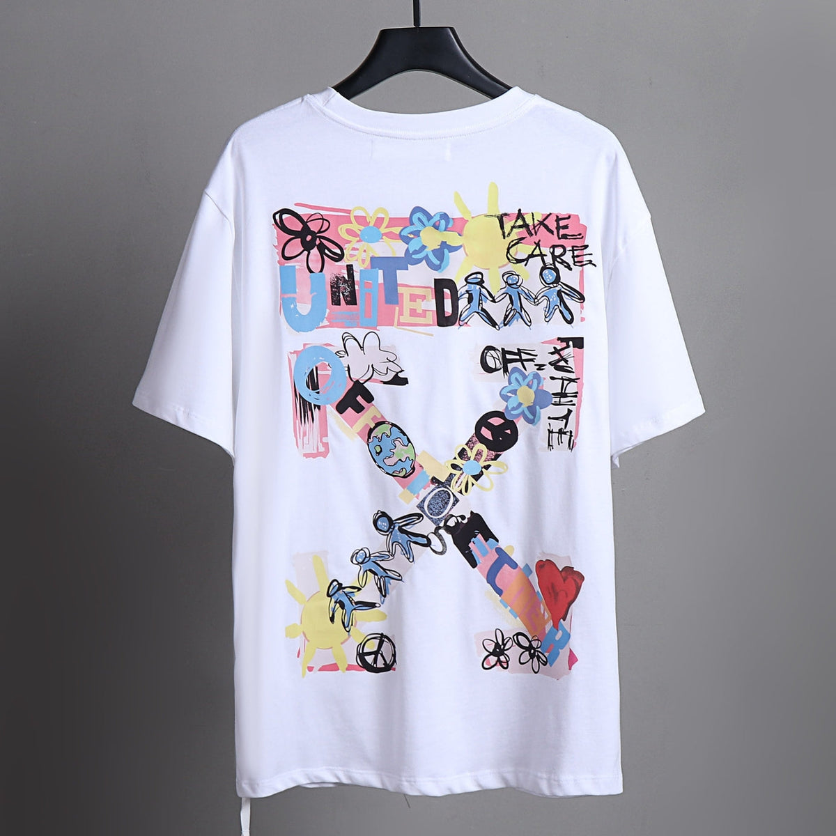 OFF-Whlte Arrow logo print T-shirt#85
