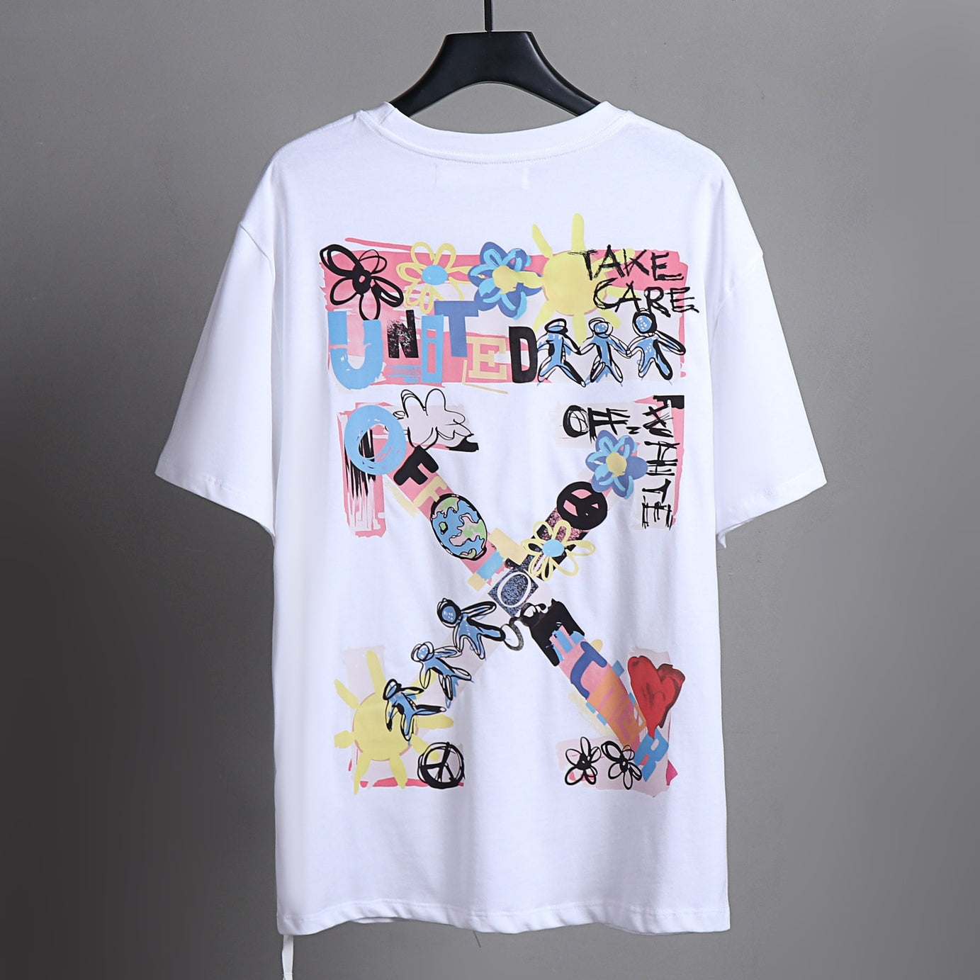 OFF-Whlte Arrow logo print T-shirt#85