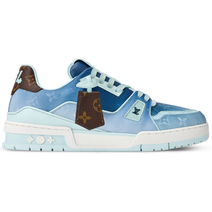 LV Trainer Sneaker Monogram-printed canvas Blue