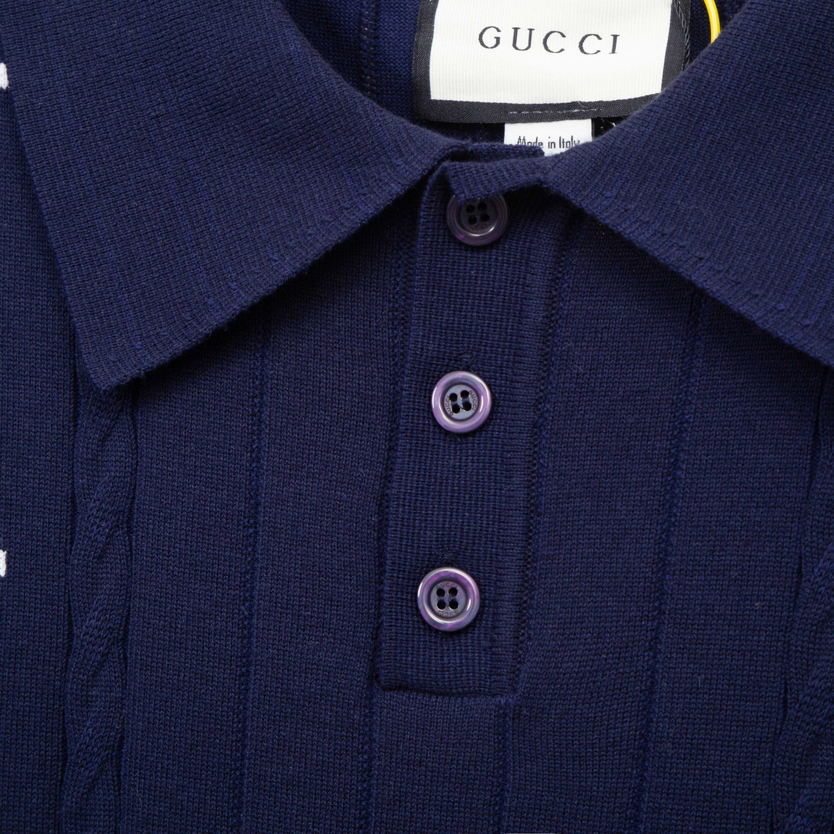 Gucci G803 Double-G Jacquard Polo Sweater - Image 6