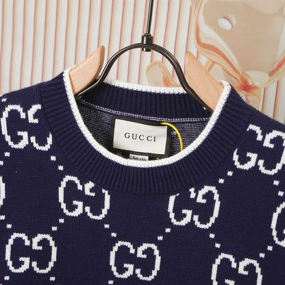 Gucci 8338 Jacquard Crewneck Sweater - Image 3