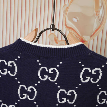 Gucci 8338 Jacquard Crewneck Sweater - Image 4