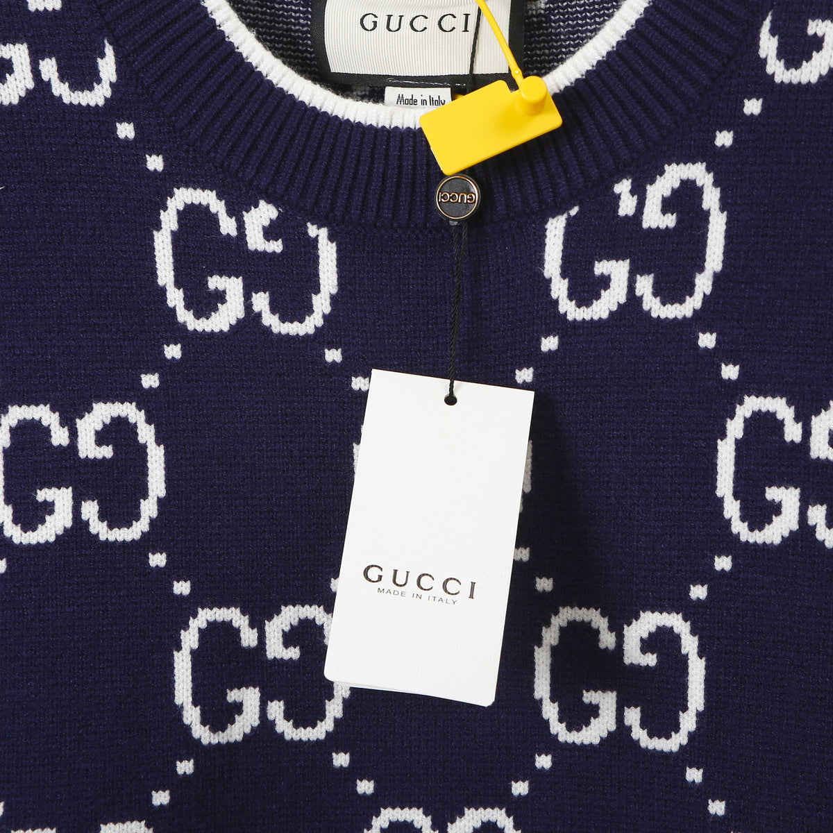 Gucci 8338 Jacquard Crewneck Sweater - Image 6